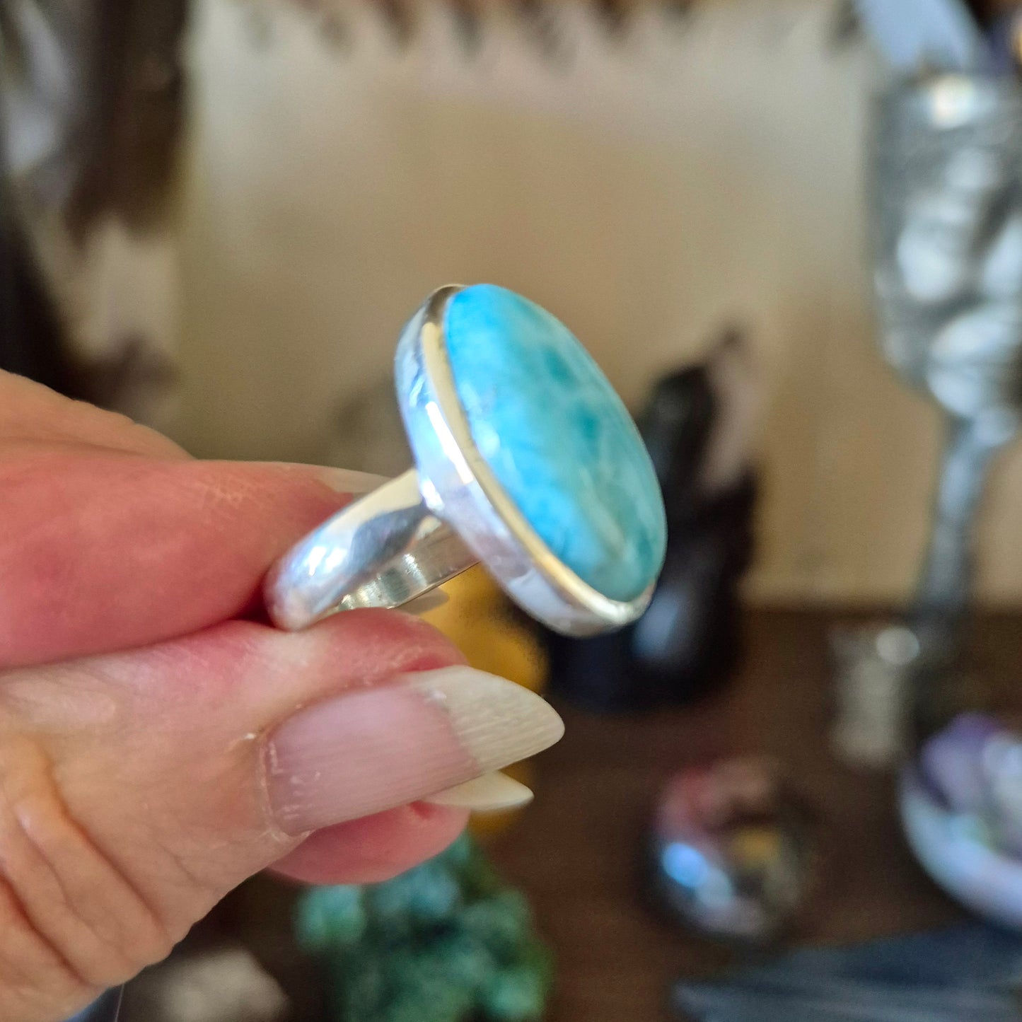 Larimar Ring Size 7