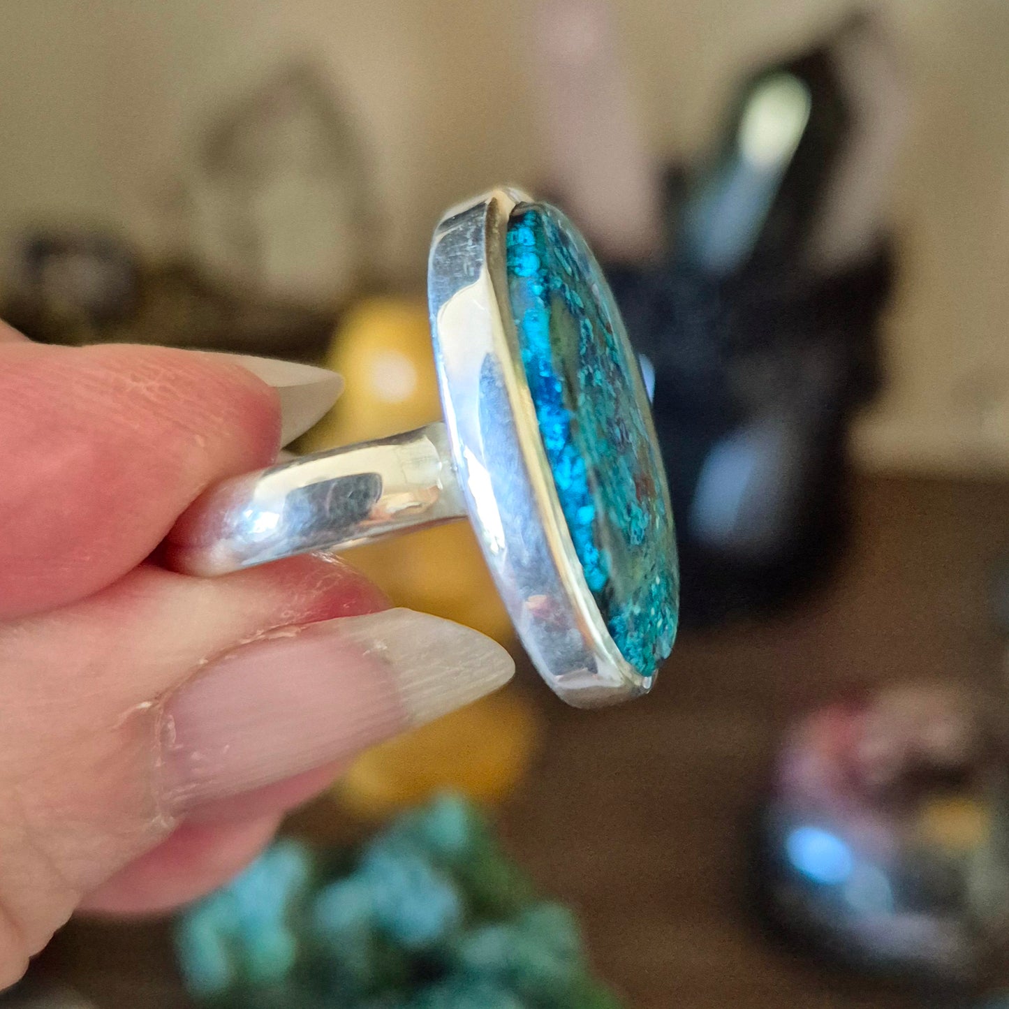 Shattuckite Ring Size 7