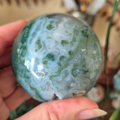 Moss Agate Sphere