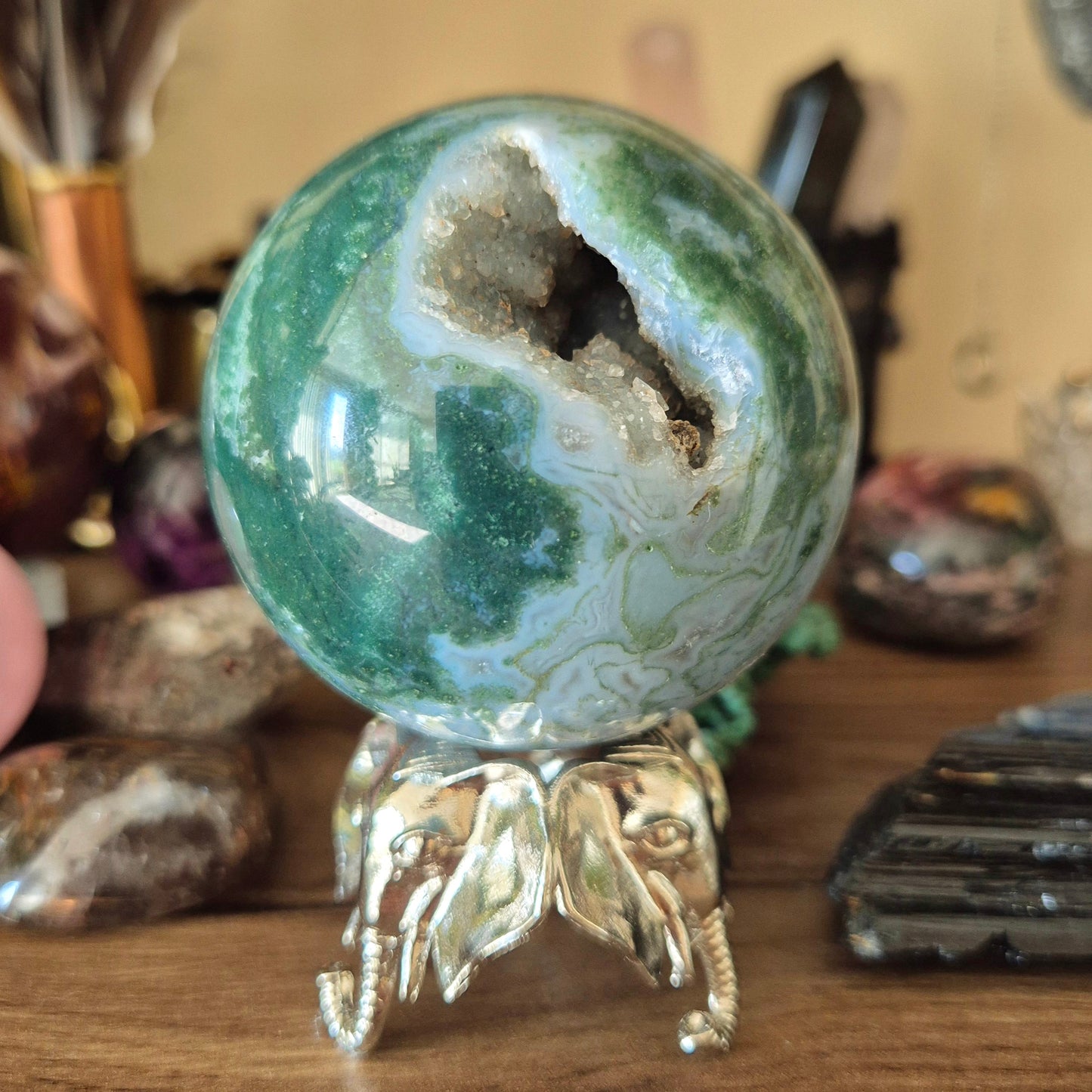 Moss Agate Sphere