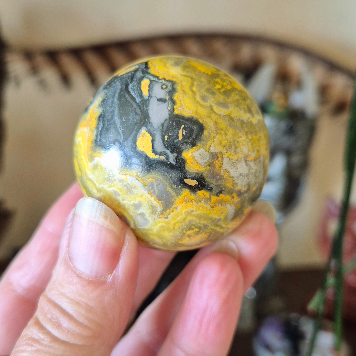 Bumblebee Jasper Sphere