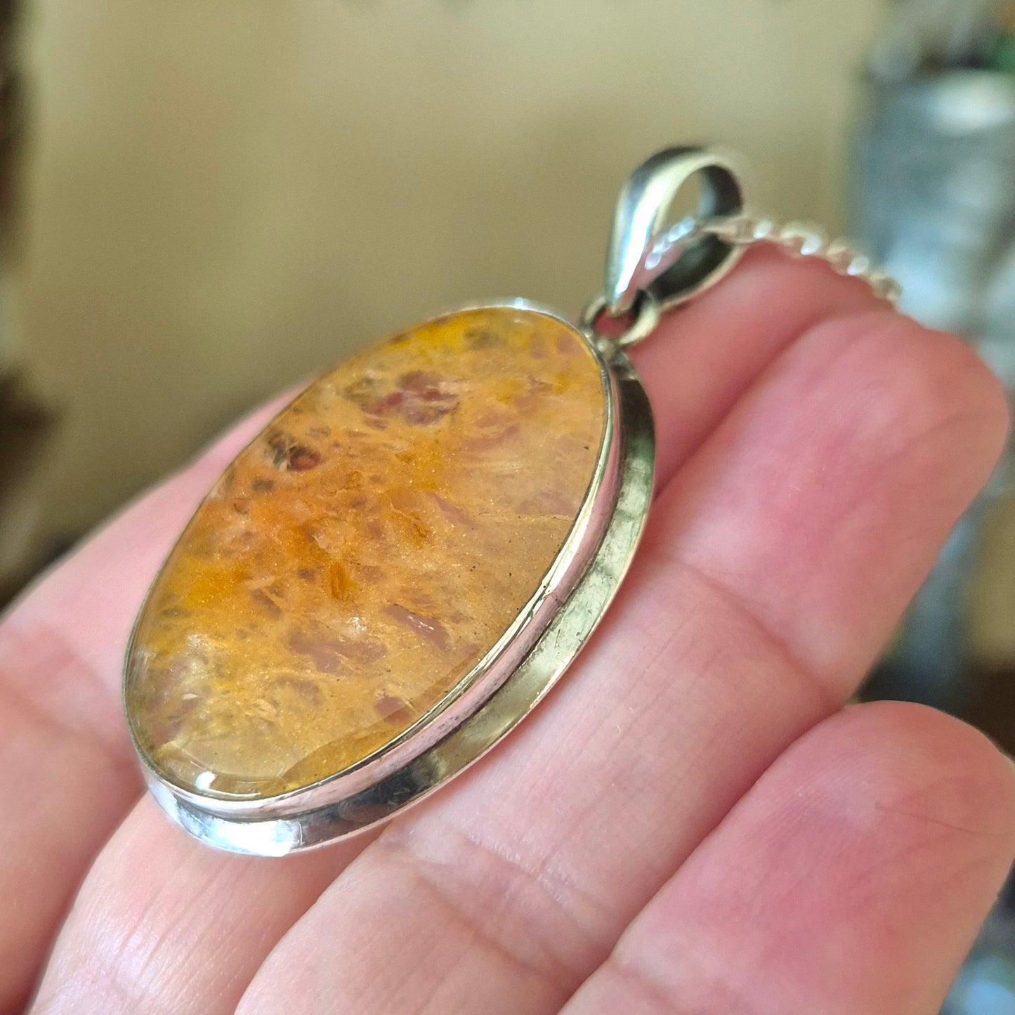 Orange Aventurine Pendant