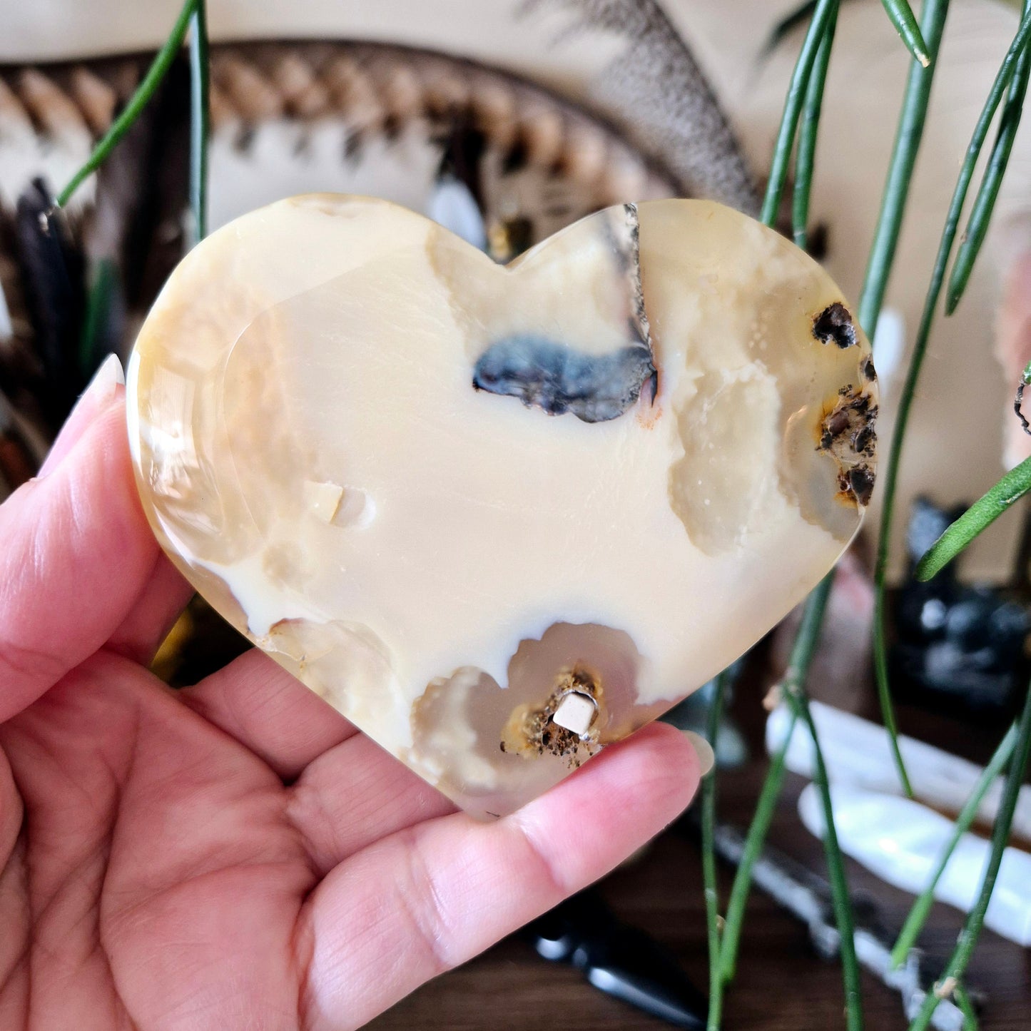 Druzy Agate Hearts