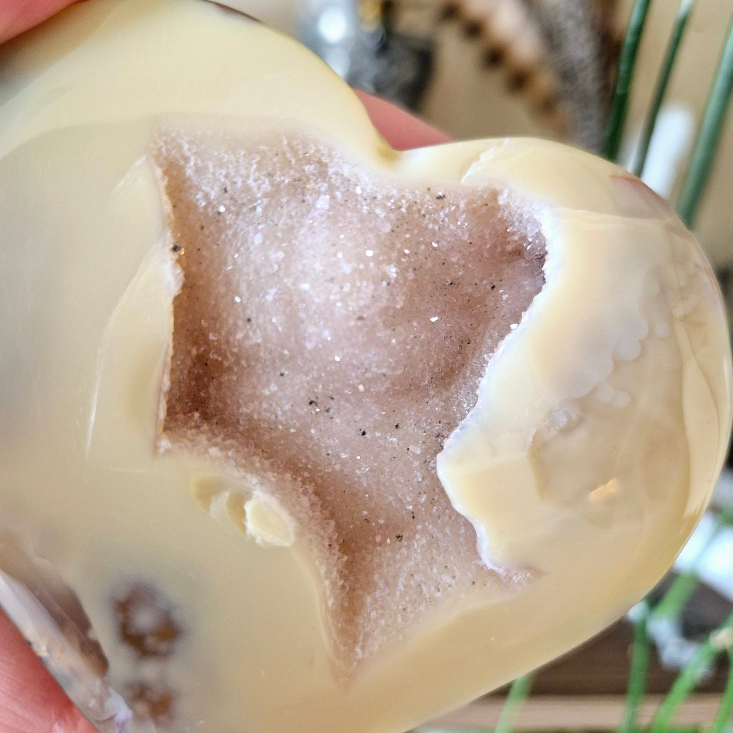 Druzy Agate Hearts