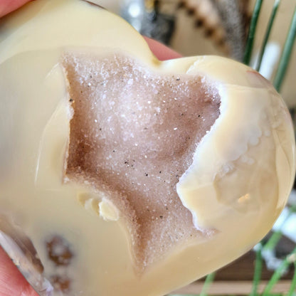 Druzy Agate Hearts