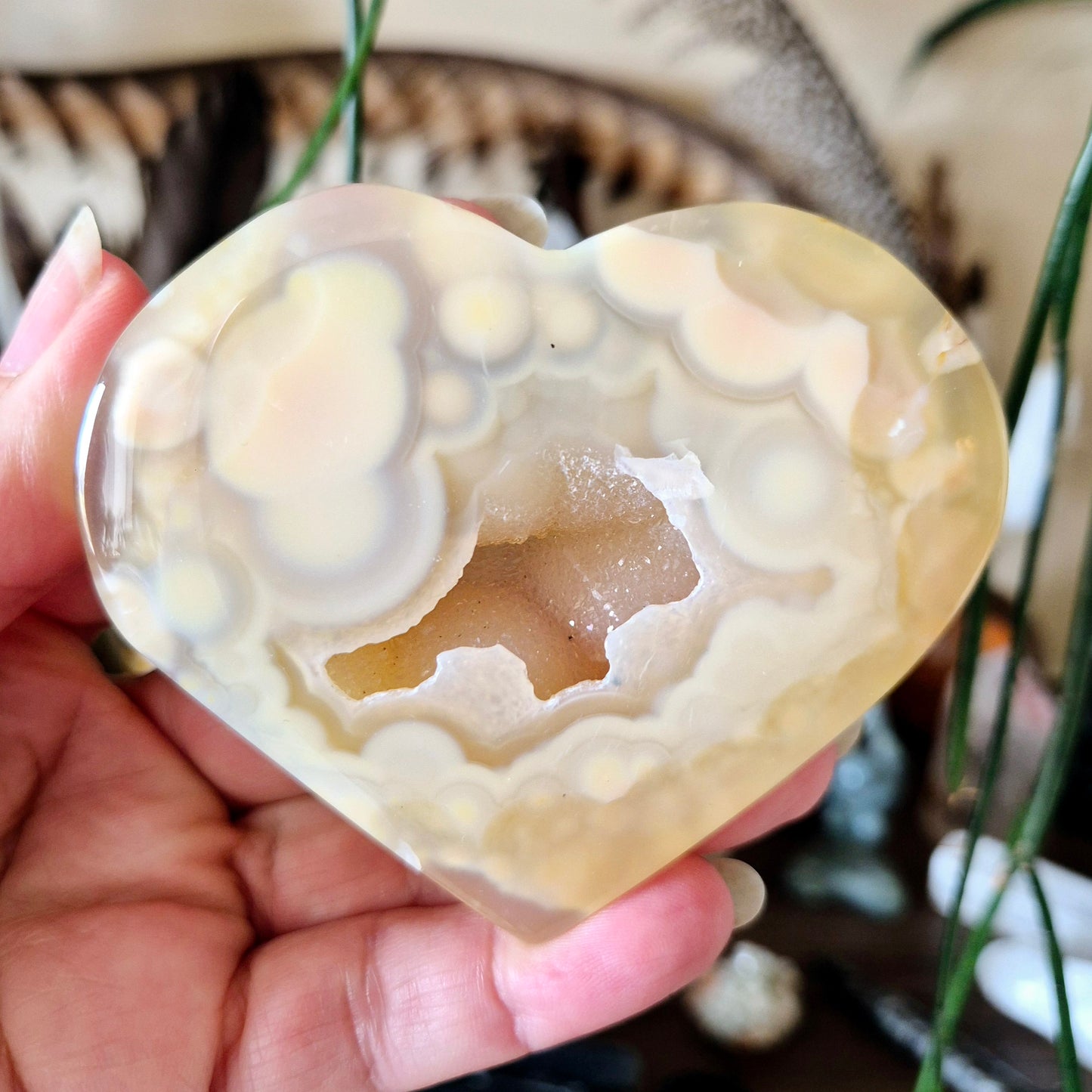 Druzy Agate Hearts