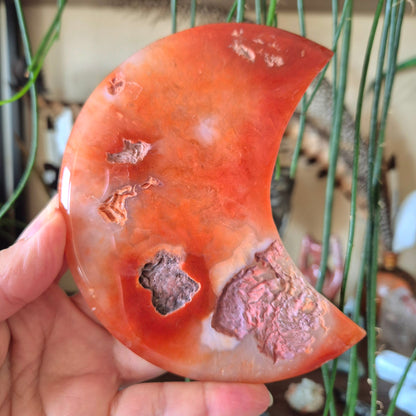 Carnelian Crescent Moon Slab