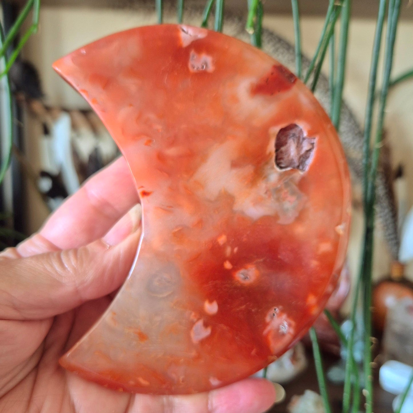 Carnelian Crescent Moon Slab