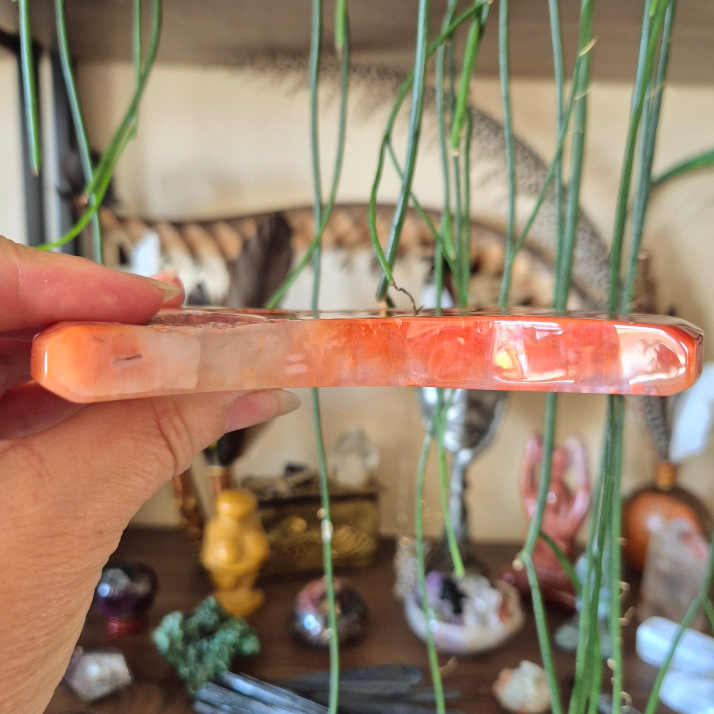 Carnelian Crescent Moon Slab