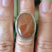 Sunstone Ring Size 8