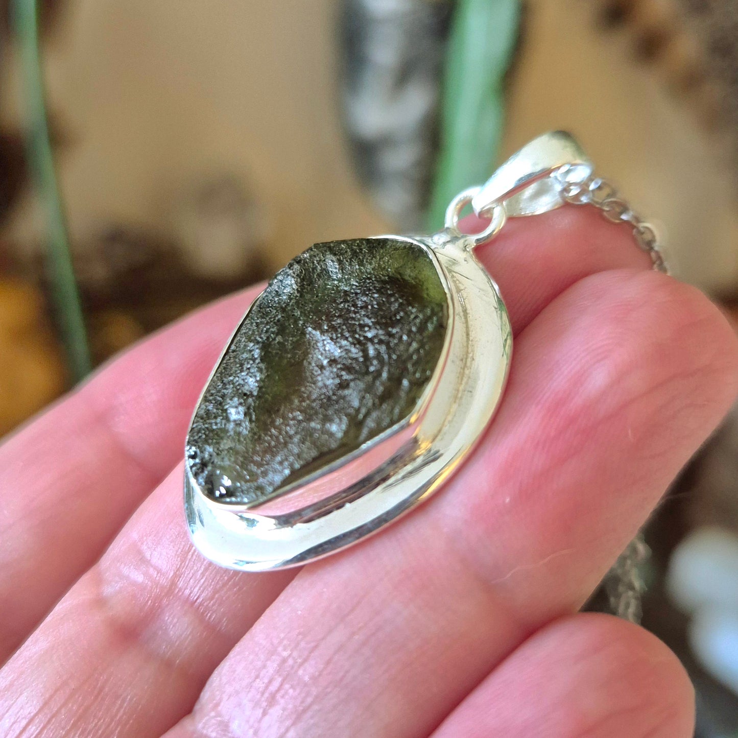 Moldavite Pendant