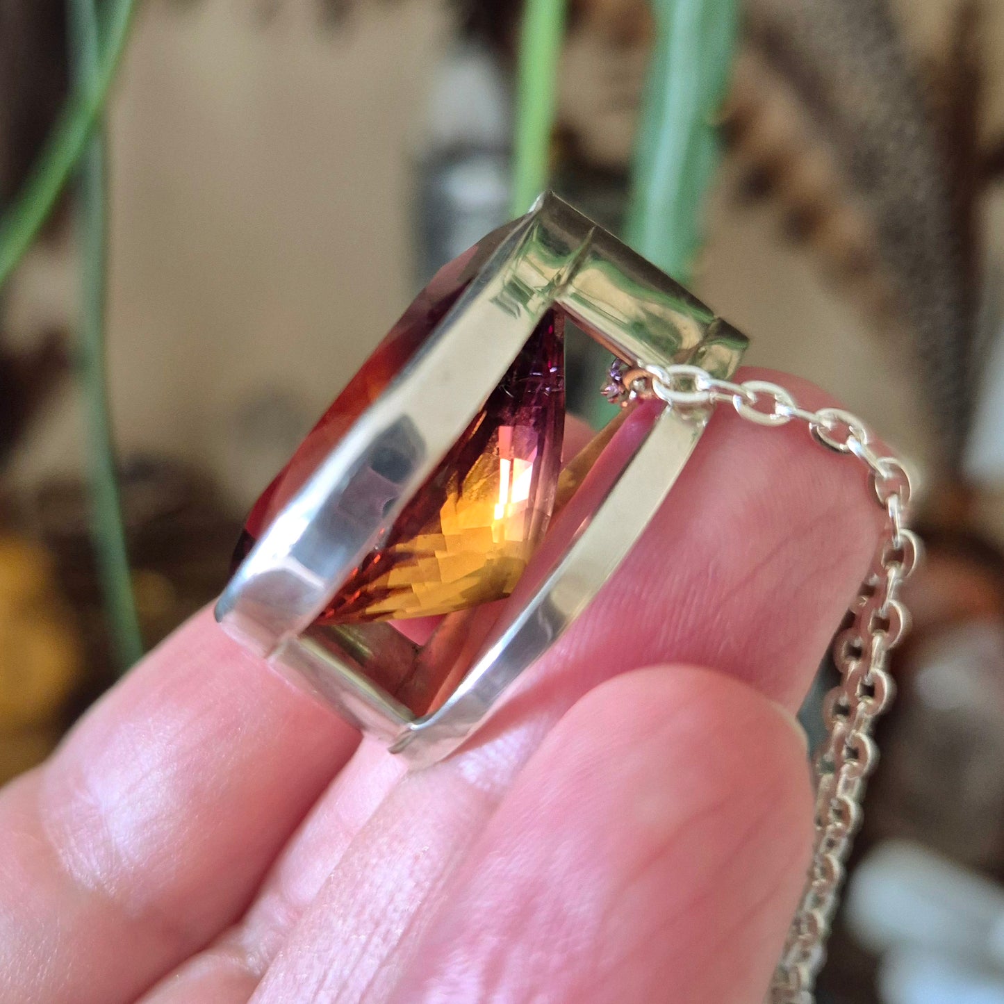 Ametrine Faceted Pendant