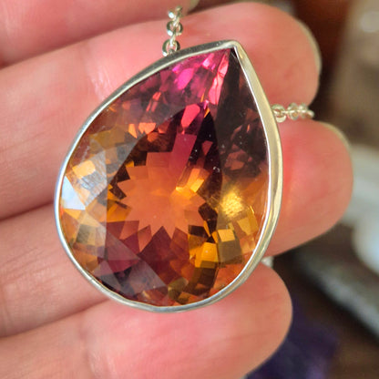 Ametrine Faceted Pendant