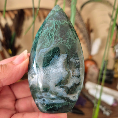 Moss Agate Flame