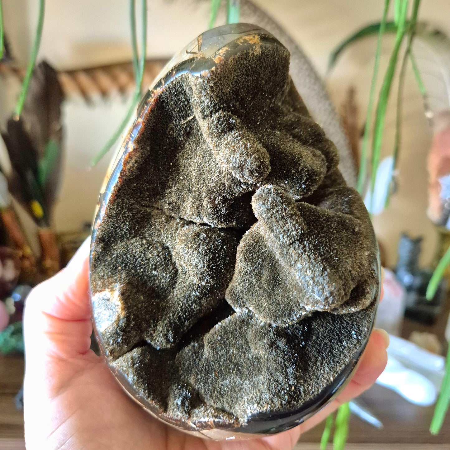 Septarian Cluster Egg 1.08Kg