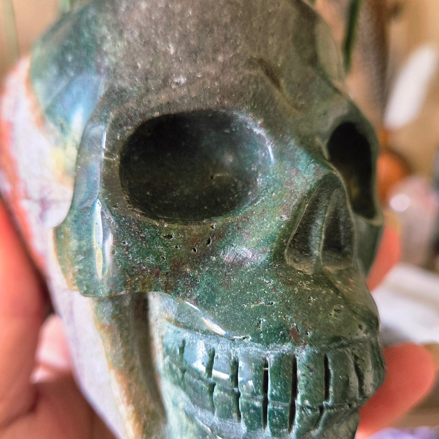 Ocean Jasper Skull 1.2Kg