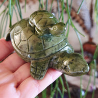 Jade Mother & Baby Turtle