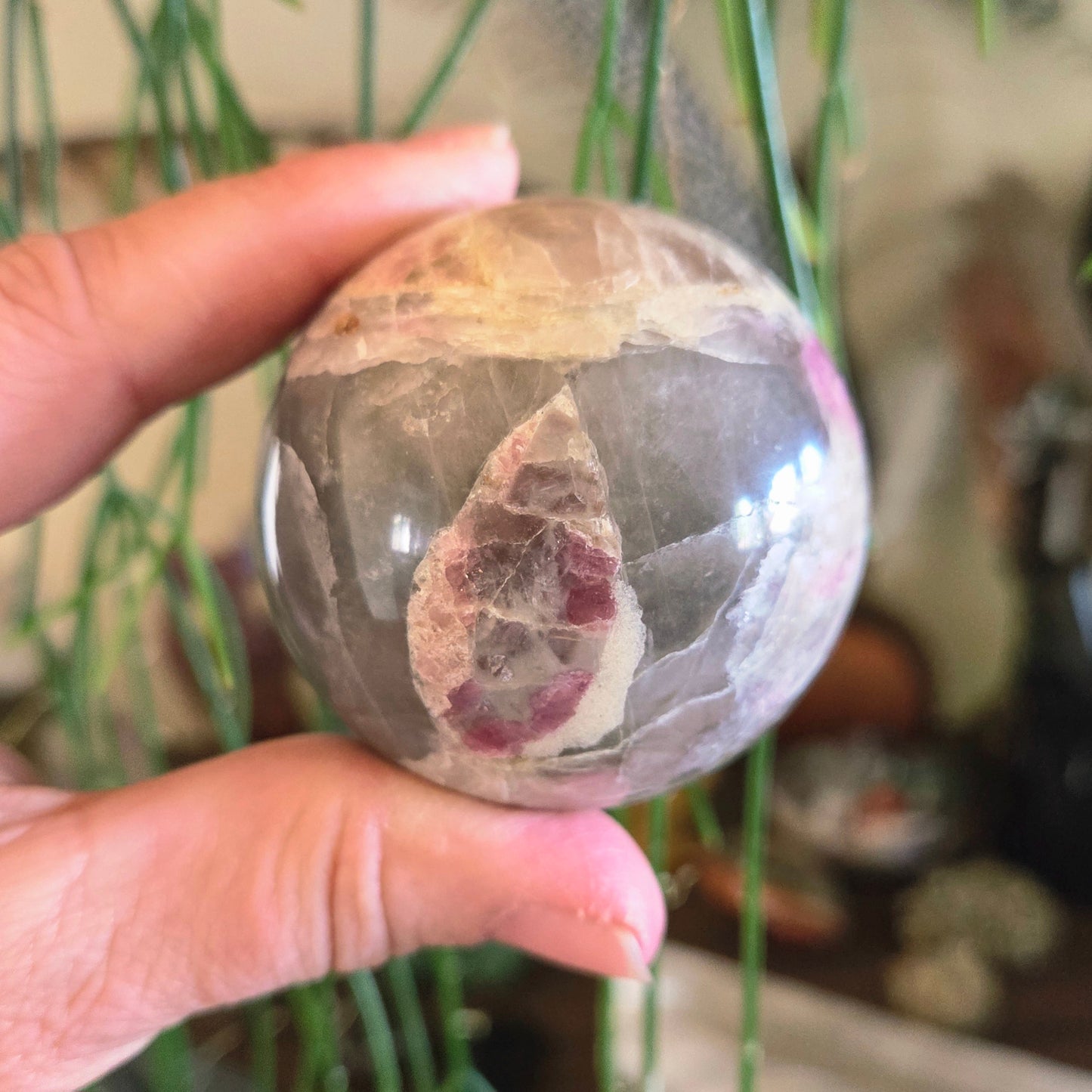 Pink Tourmaline Sphere