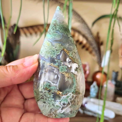 Moss Agate Flame