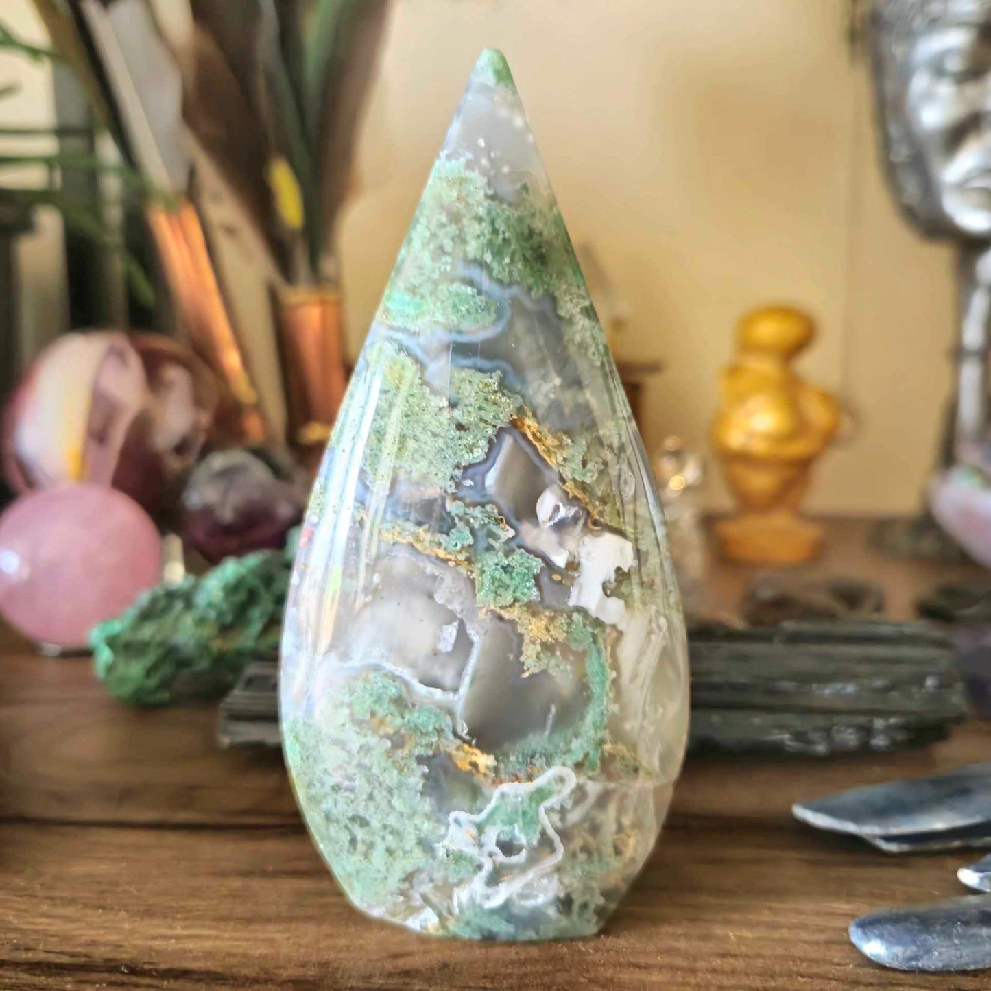 Moss Agate Flame