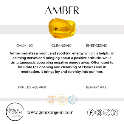 Amber Ring Size 9