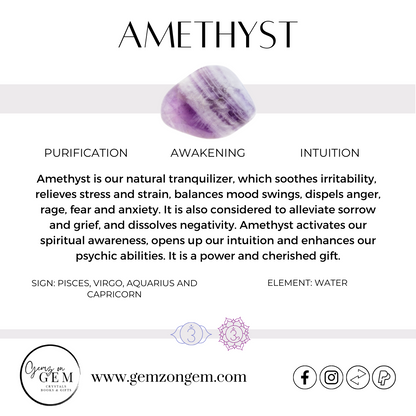 Amethyst Crystal Water Bottle