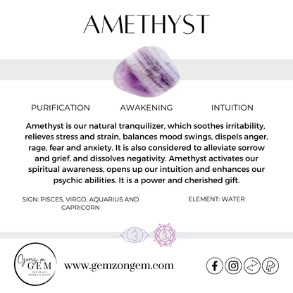Amethyst Faceted Ring