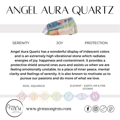 Angel Aura Quartz Clusters