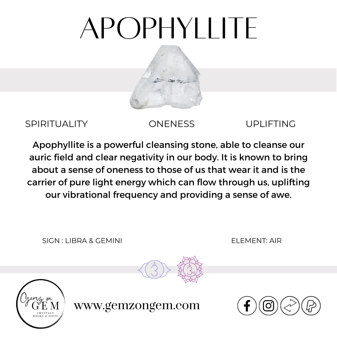 Apophyllite Cluster Pin - Mini