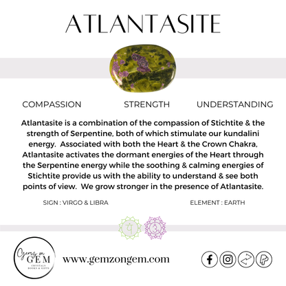 Atlantisite Palm Stone