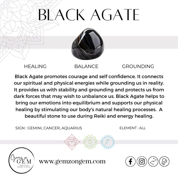 Black Agate Sceptre & Stand