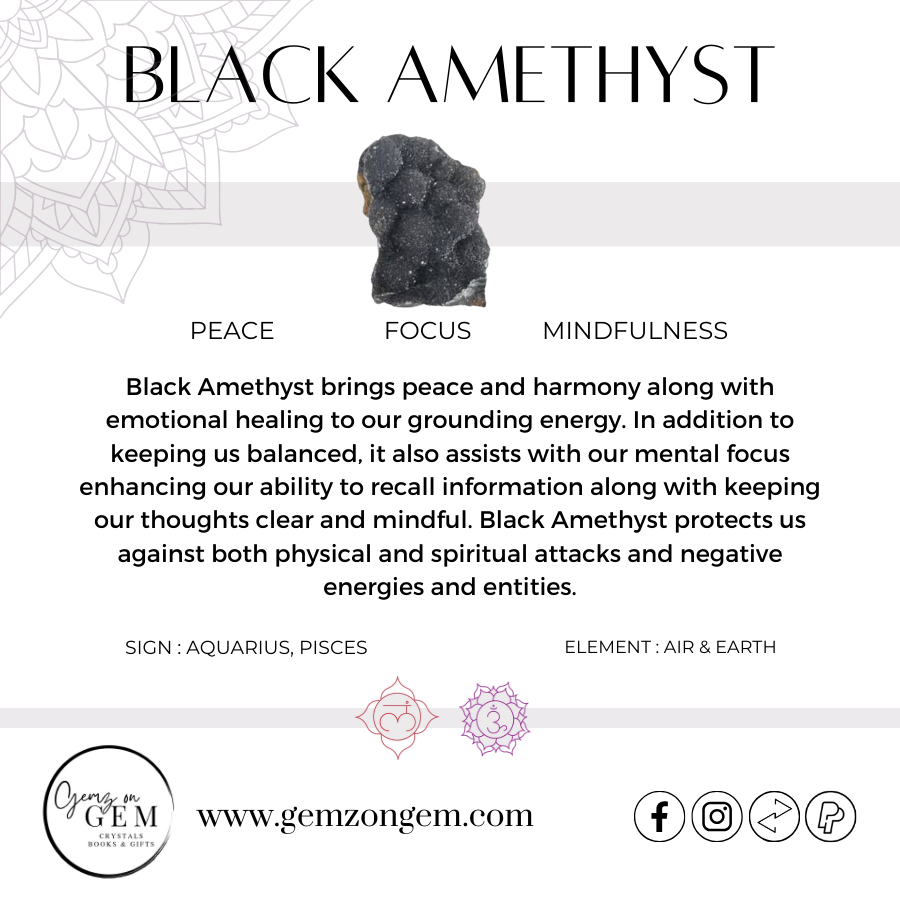 Black Amethyst Cluster #1