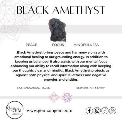 Black Amethyst Cluster #1