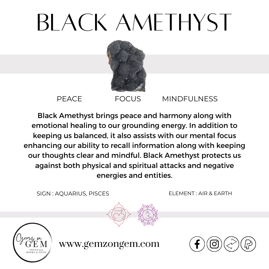 Black Amethyst Geode 1.48Kg