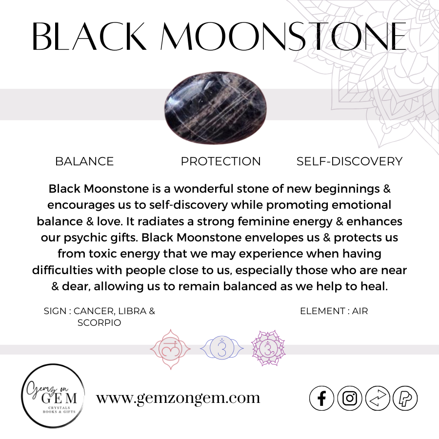 Black Moonstone Bracelet