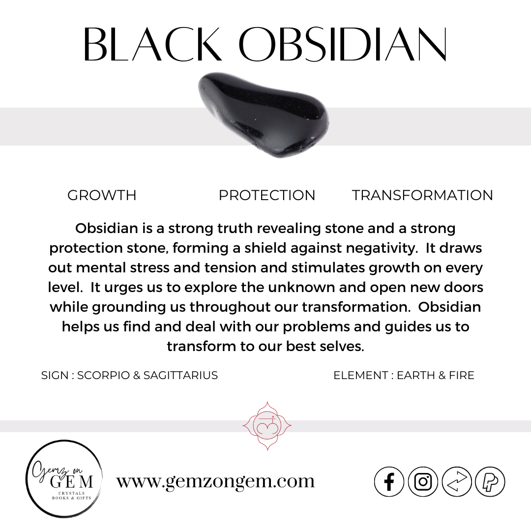 Black Obsidian Massage Stone