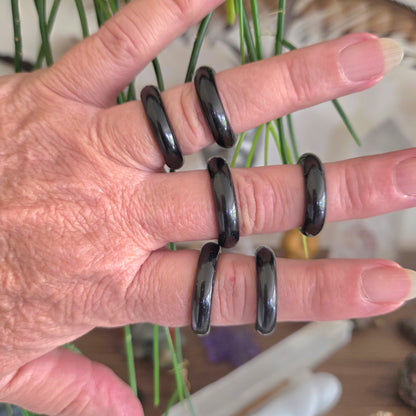 Black Obsidian Ring