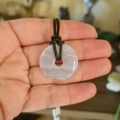 Blue Lace Agate Donut