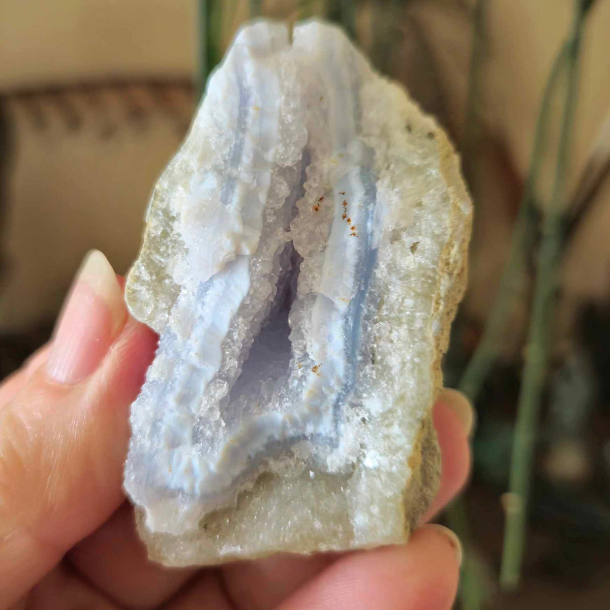 Blue lace raw specimen
