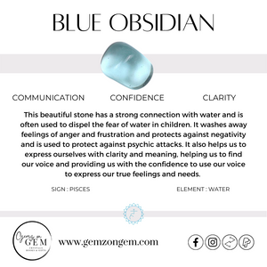 BLUE OBSIDIAN BRACELET
