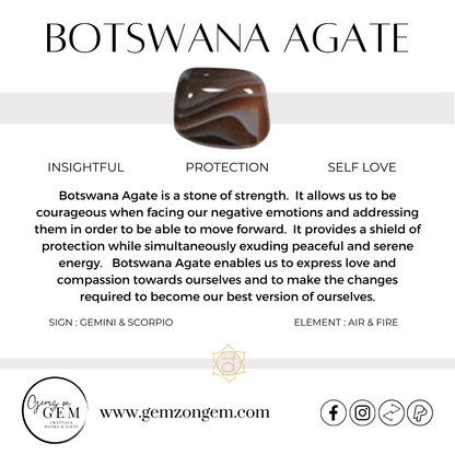Botswana Agate Pendant