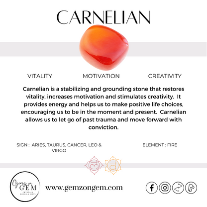 Carnelian Heart - Medium