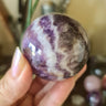 Chevron Amethyst Sphere