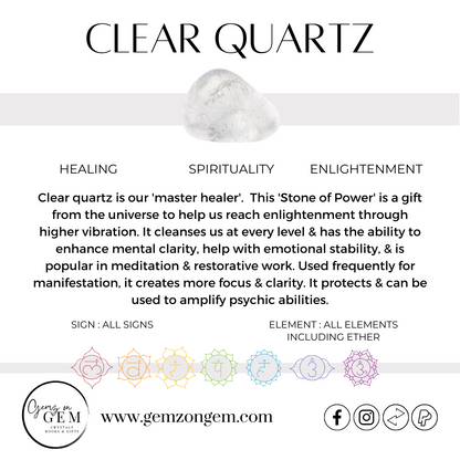 Clear Quartz Point - Small