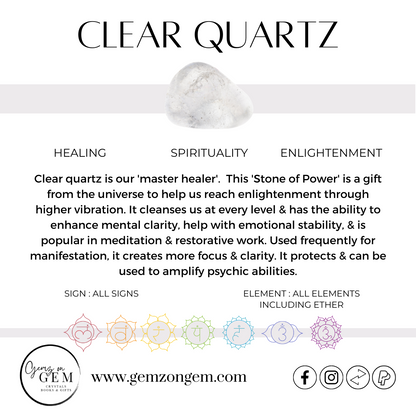 Clear Quartz Tumble