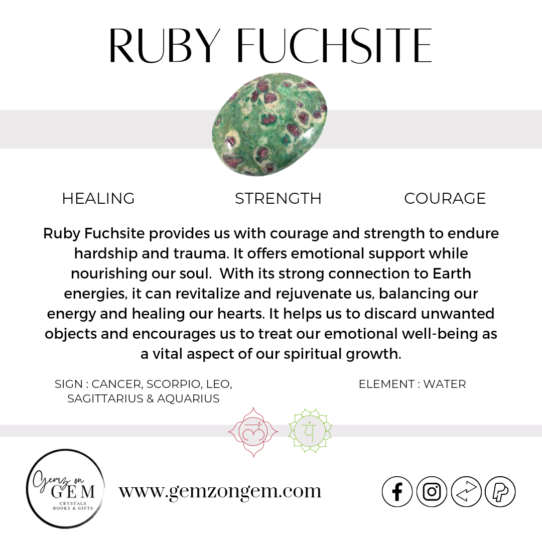 Ruby Fuchsite Tumble