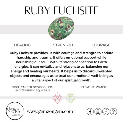 Ruby In Fuchsite Wand