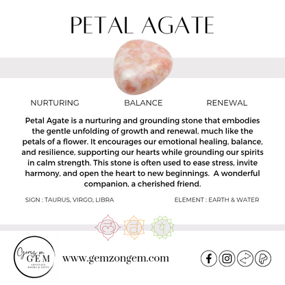 Petal Agate Sphere
