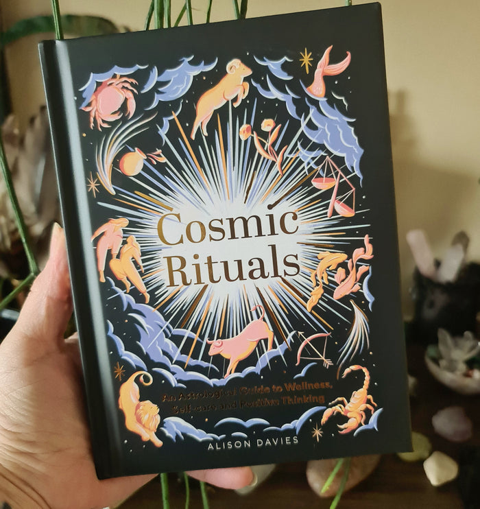 hardcover book held by a hand