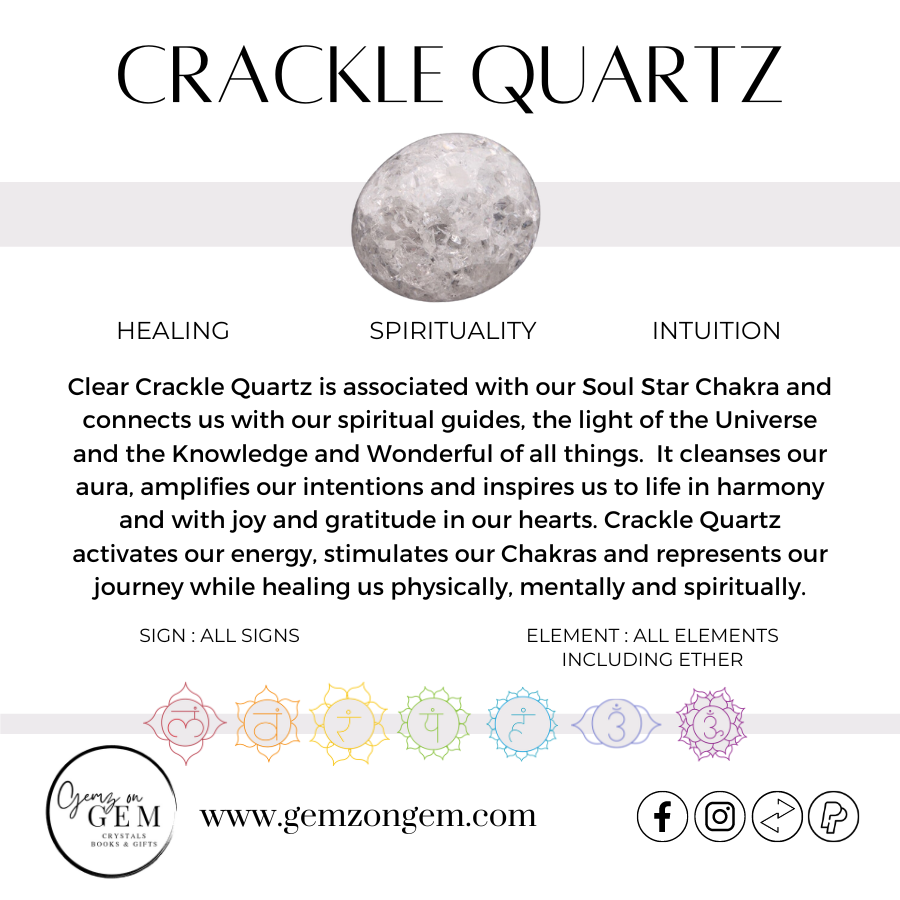 Crackle Quartz Sphere